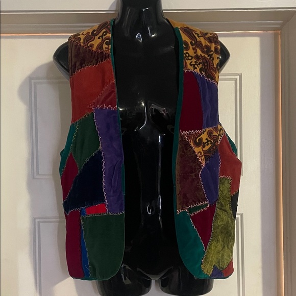 Handmade Jackets & Blazers - quilted handmade Patchwork Multicolor Vest
